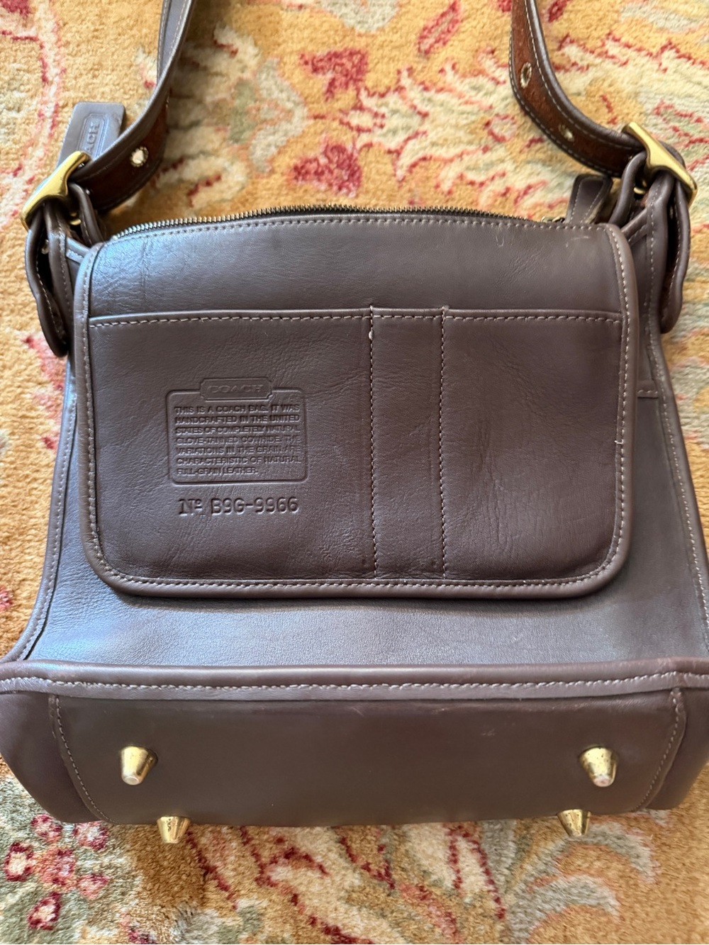 Complete Vintage 1997 Coach Legacy Zip Bag 9966 with Coach Hang Tag! - Picture 10 of 13